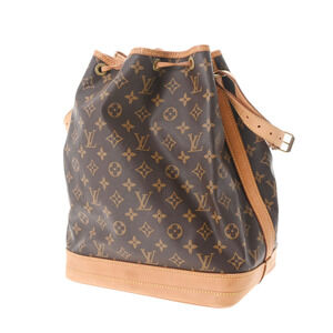 Louis Vuitton Brown Shoulder Monogram Noe Bag Canvas